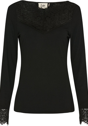 Blusar/Skjortor - Dee Lace Blouse – Black